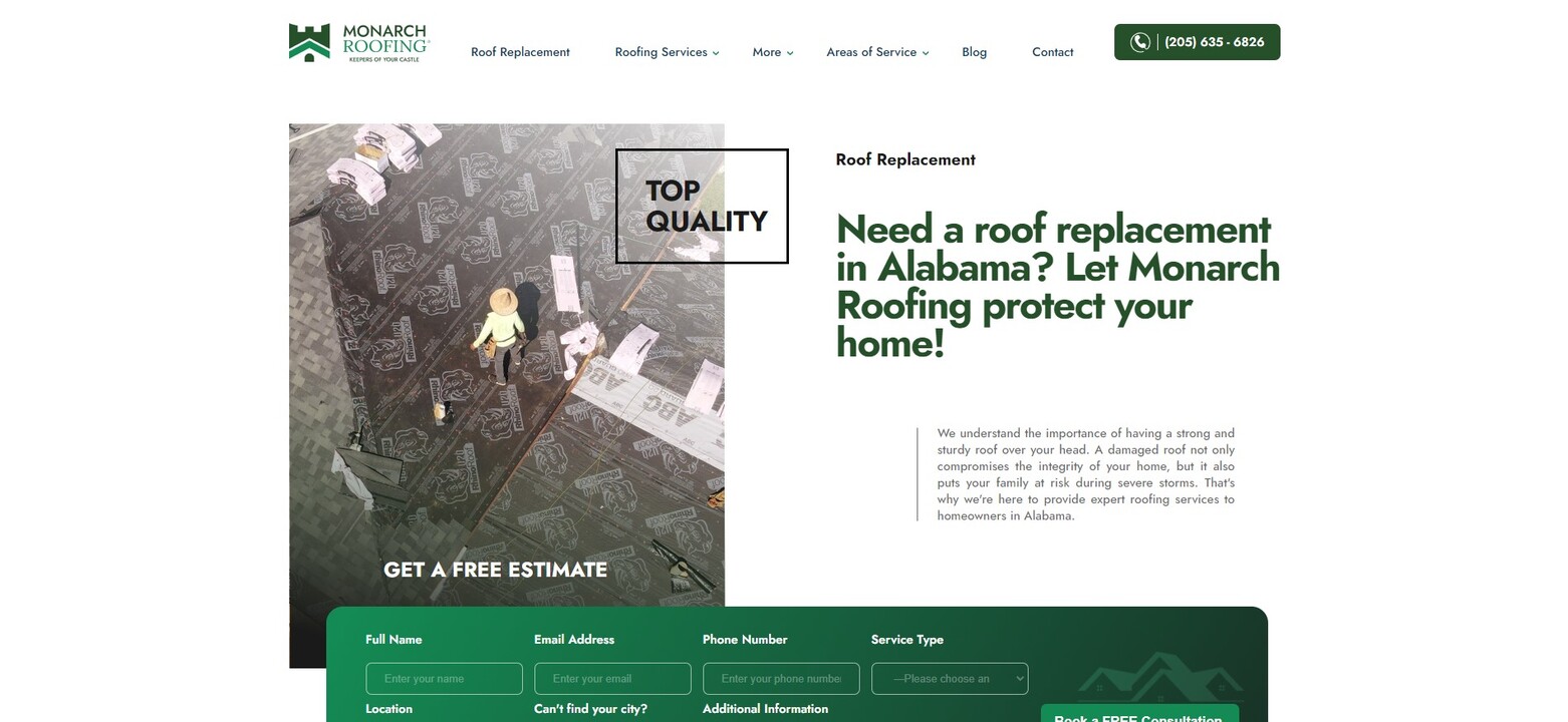 Monarch Roofing — projects preview