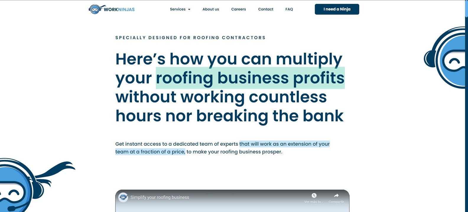 Work Ninjas — projects preview